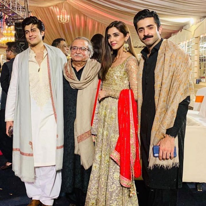 MayaAli poses with #SheheryarMunawar and his family at a wedding  ...#hellopakistan #instagood #instalove #love #celebr… | Hello magazine,  Hello pakistan, Maya ali
