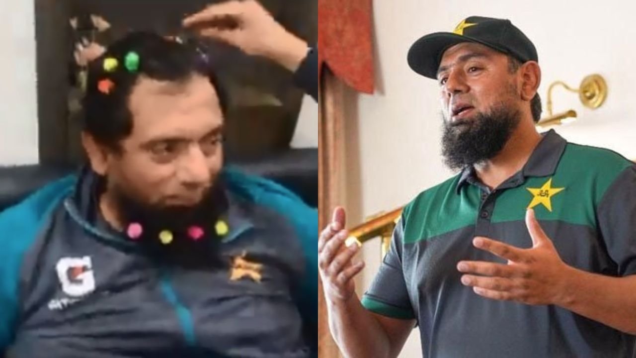 ‘Clearly I’m home’: Saqlain Mushtaq shares video with daughters putting clips on his beard