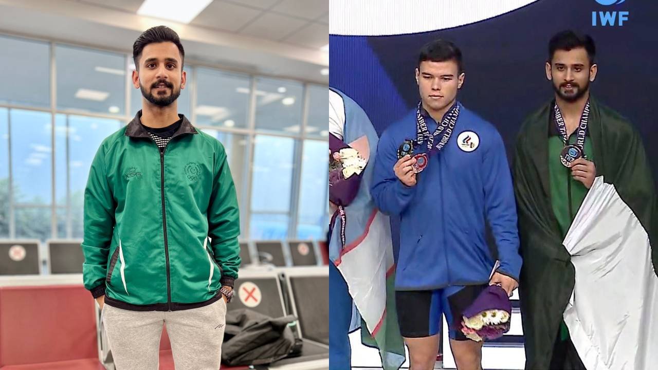 ‘World ka gold medal b ayega’: Talha Talib wins Pakistan first ever medal in World Weightlifting Championship