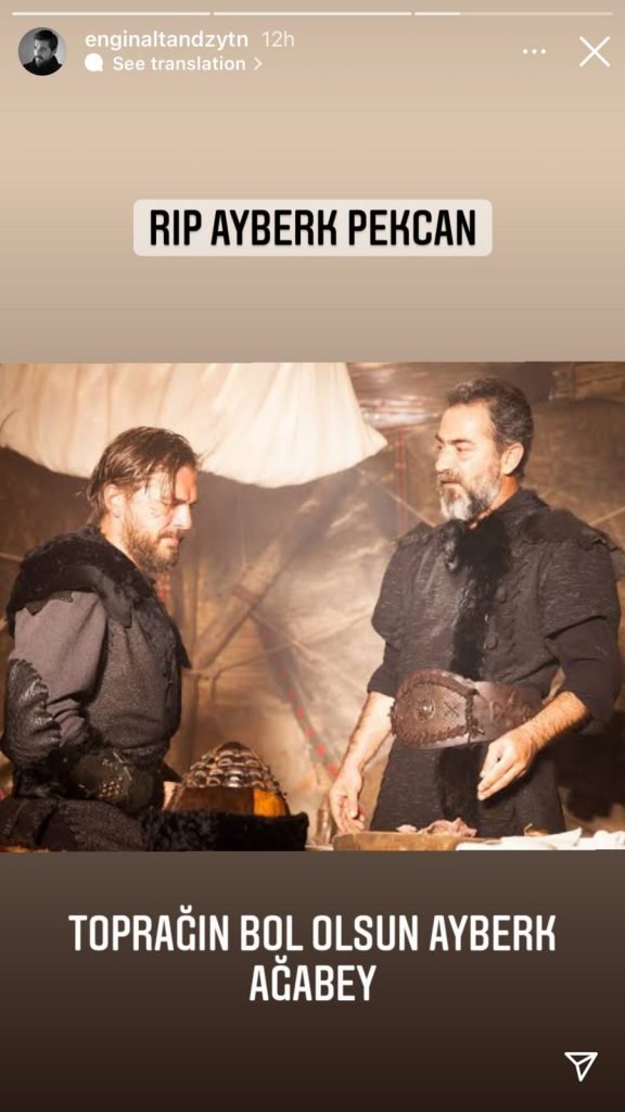 Ertuğrul star Ayberk Pekcan passes away, Engin and Esra express grief