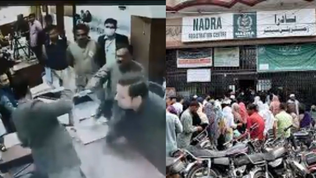 VIDEO: PTI leader’s son thrashes NADRA officer, police register case