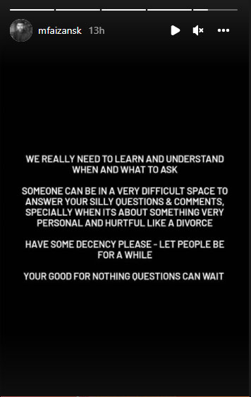 ‘Hurtful’: Faizan Sheikh reacts to Sajal-Ahad’s ‘difficult space’ amidst divorce news