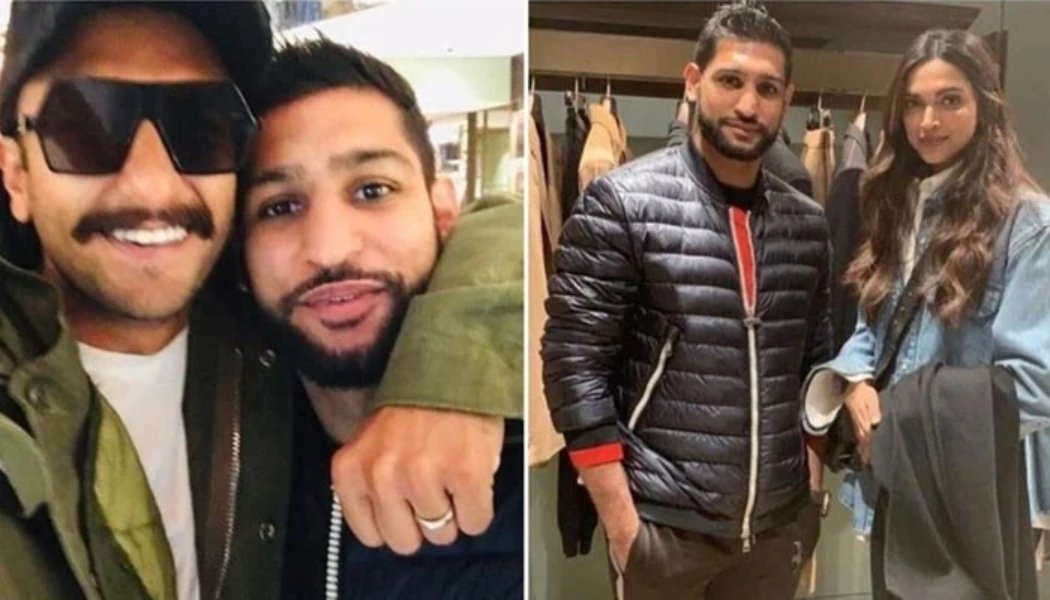 Boxer Amir Khan bonds with Deepika Padukone at award show in Dubai