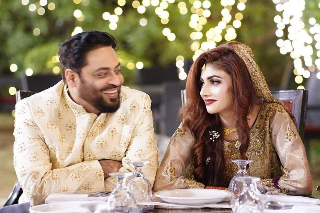 Dr Aamir Liaquat announces third marriage with Dania Shah