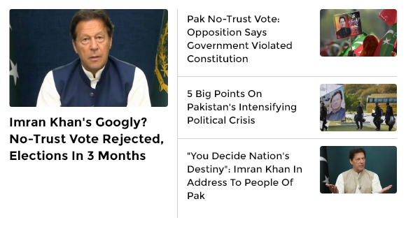 ‘Chaos’: Indian media coverage of Pakistan’s constitutional crisis