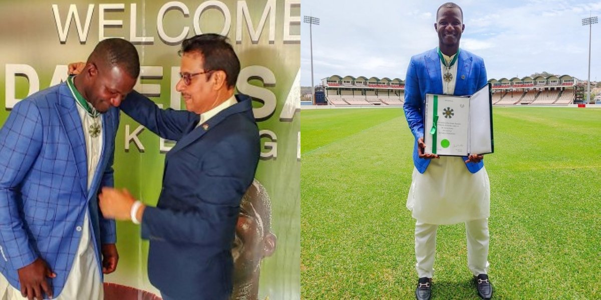 Daren Sammy receives Sitara-i-Pakistan