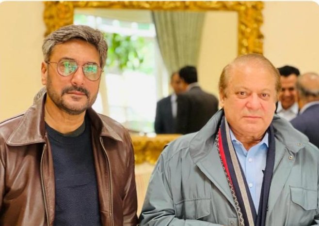 ‘Zabardast meeting rahi’: Adnan Siddiqui hangouts with Nawaz Sharif in London