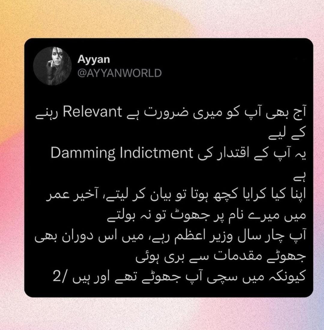 ‘Martay dum tak jhoota, meray naam pe TRP kamana nahi chor sakta, evil, lowlife’: Ayyan Ali lambasts Imran Khan