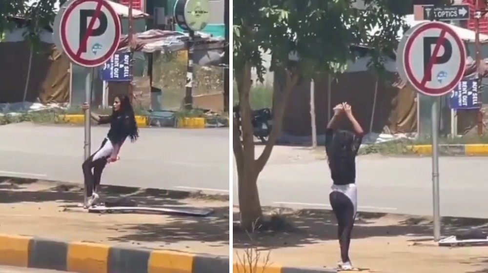 ‘Her choice’, Social media defends girl dancing on Islamabad street