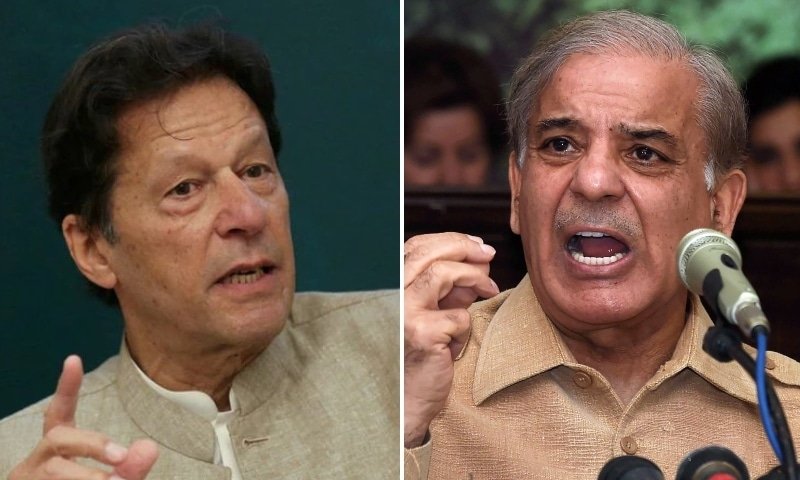 Khan says Pakistan ke teen hissay hongay, Shehbaz warns him not to cross limits