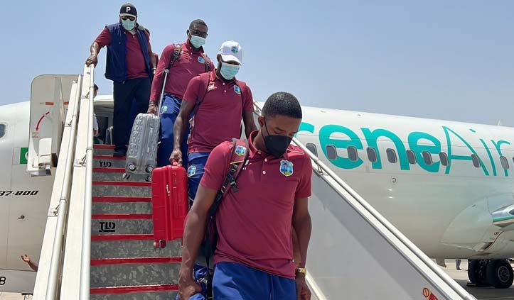 West Indies cricket players reach Multan for ODI series against Pakistan