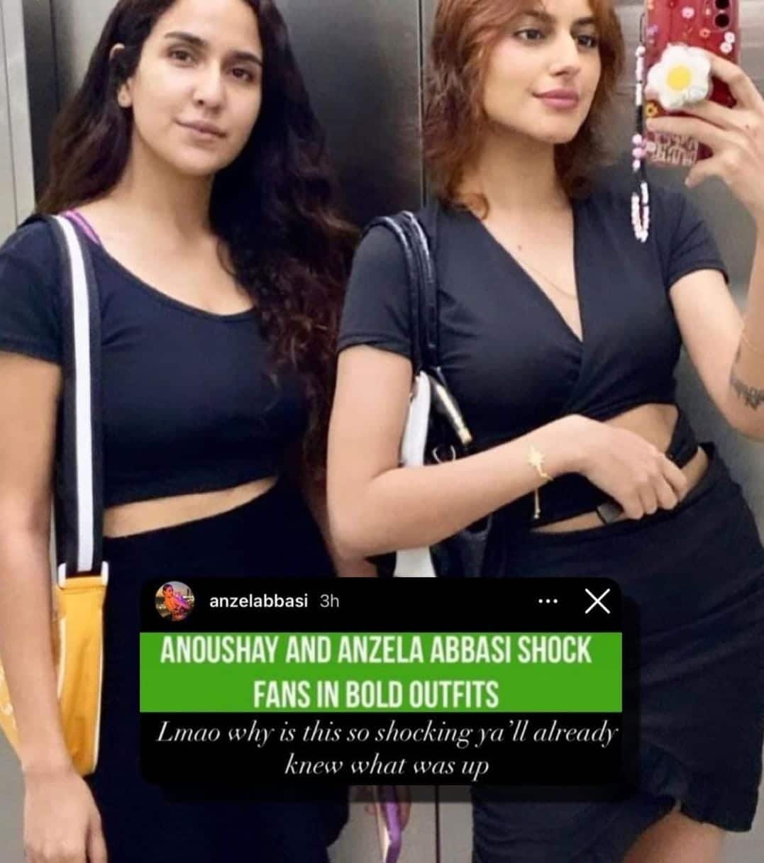 Anzela Abbasi hits out at trolls for criticising her viral vacation pictures with aunt Anoushay
