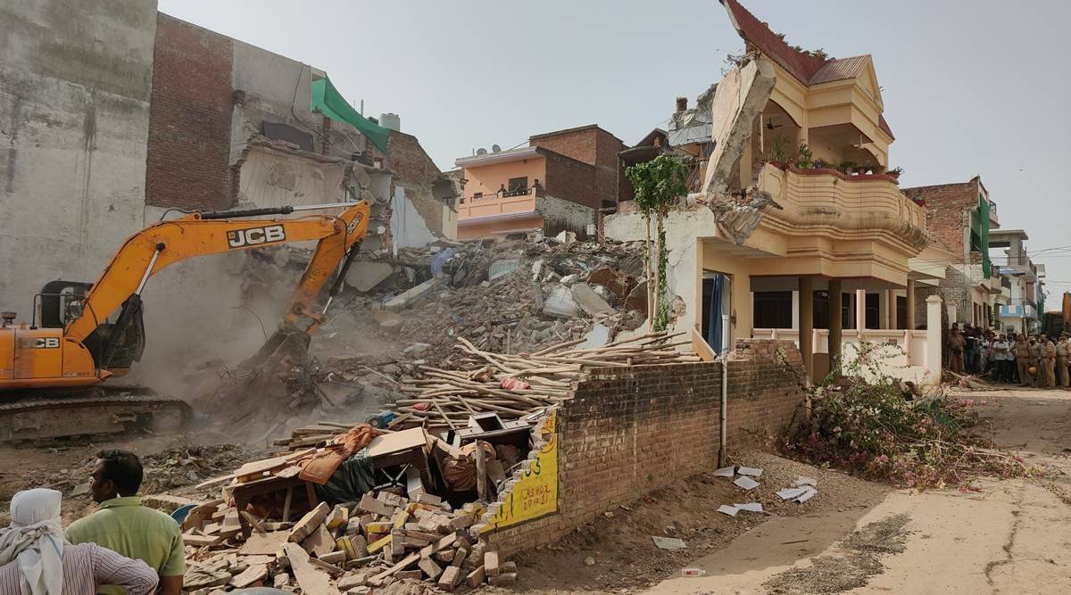 House of female Indian Muslim activist demolished for allegedly  protesting against BJP