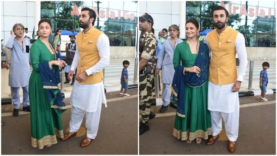 Parents-to-be Alia Bhatt, Ranbir Kapoor's Ujjain ethnics: Pics, videos  inside | Fashion Trends - Hindustan Times