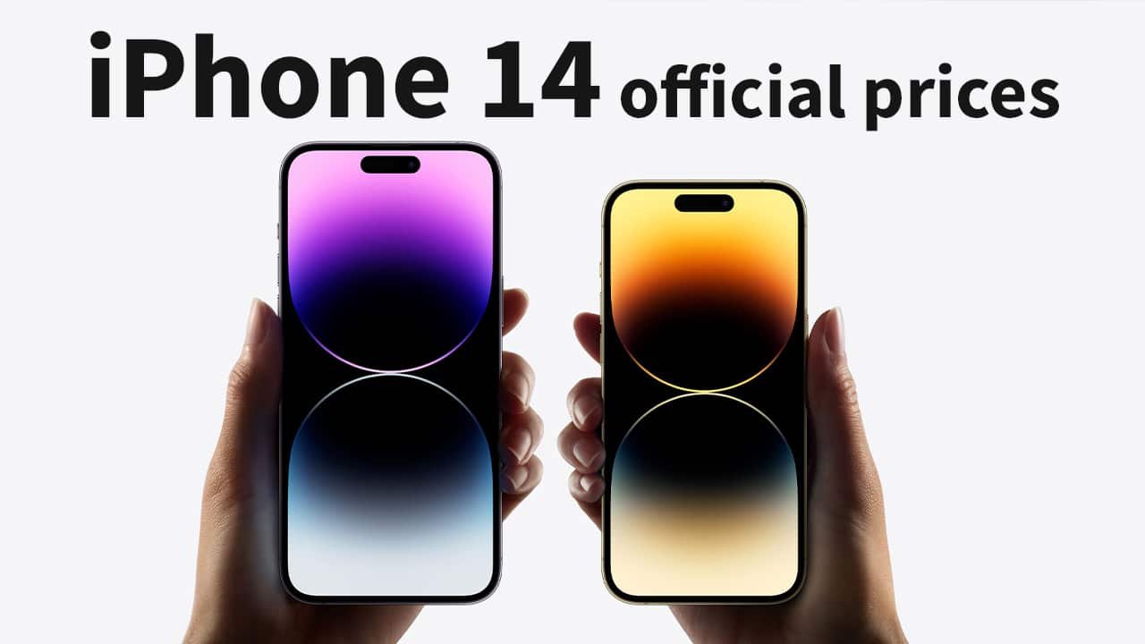 Here are the official prices of all iPhone 14 models