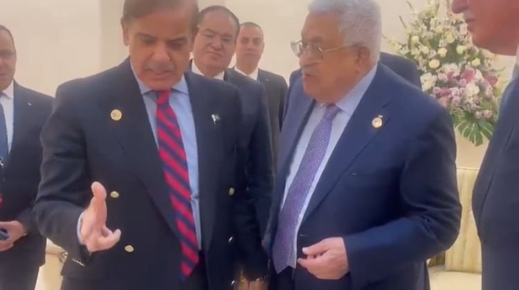 PM Shehbaz talks with Palestinian President in Arabic