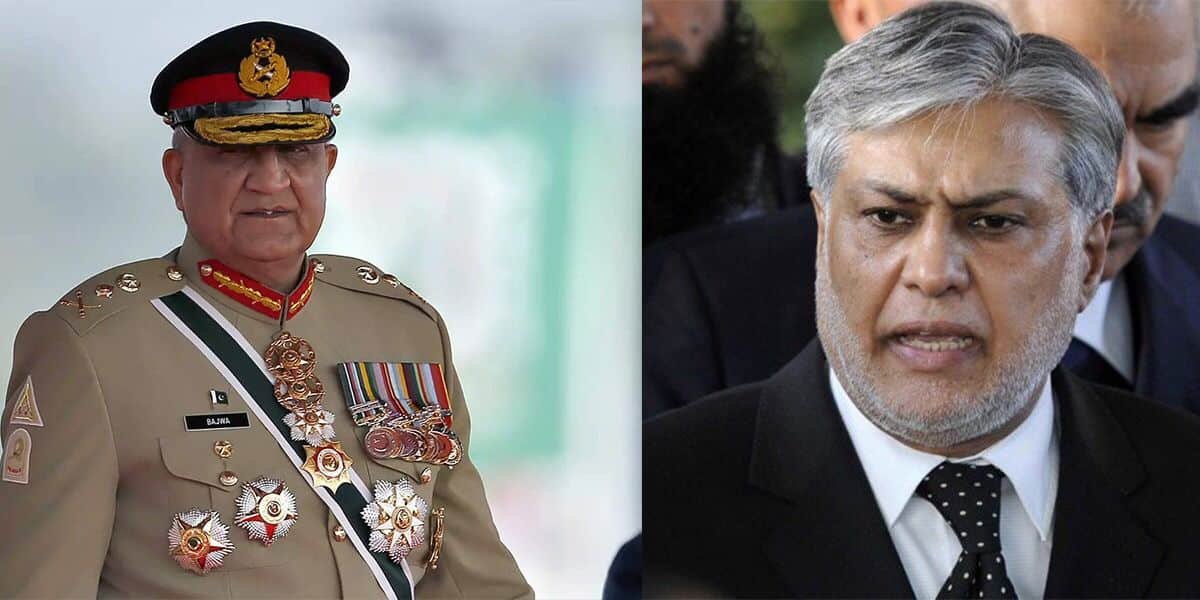 Ishaq Dar takes notice of ‘illegal, unwarranted’ leak of Gen Bajwa’s family’s tax records