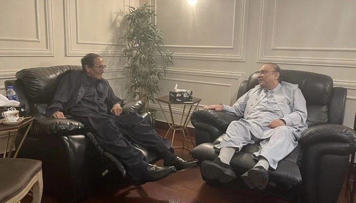 Zardari assures Shujaat that Hamza Shehbaz will not become CM Punjab again