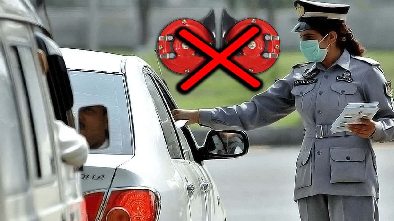 Islamabad Police destroys over 4,000 pressure horns to reduce noise pollution in the capital