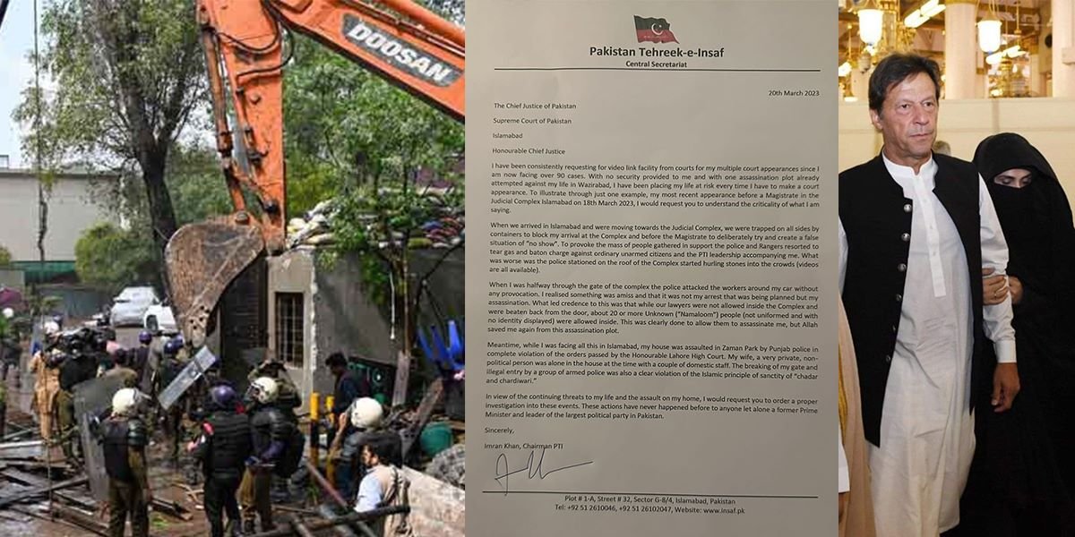 ‘Breaking of my gate was a clear violation of sanctity of chadar and chardiwari’: Khan writes to CJP Bandial