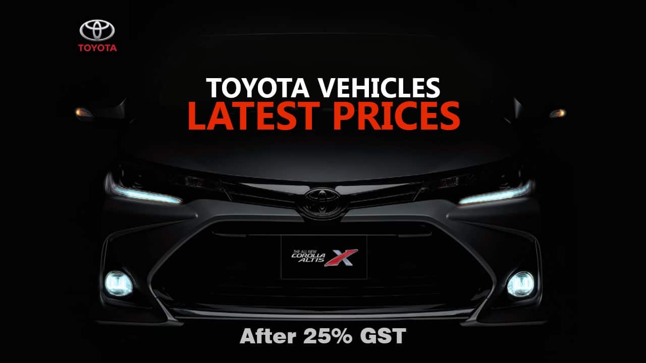 Toyota IMC increases car prices by up to Rs2 million due to GST hike