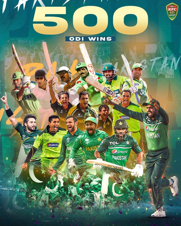 Pakistan trounces New Zealand, scores 500th ODI win