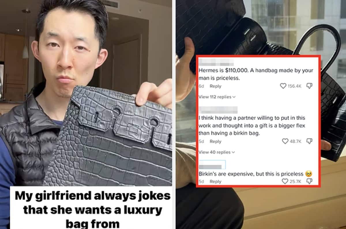 Man makes replica of $100,000 Hermes bag for his girlfriend in just $400