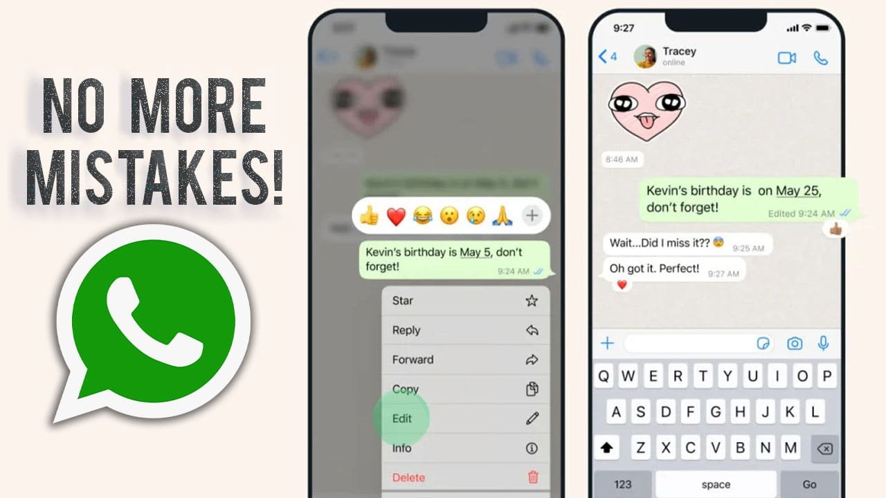 WhatsApp will soon let you edit sent messages and lock chats