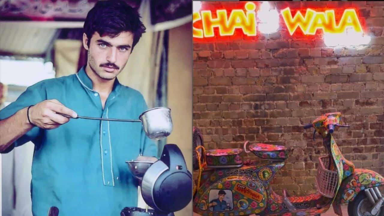 Pakistan’s famous blue-eyed chaiwala opens café in London