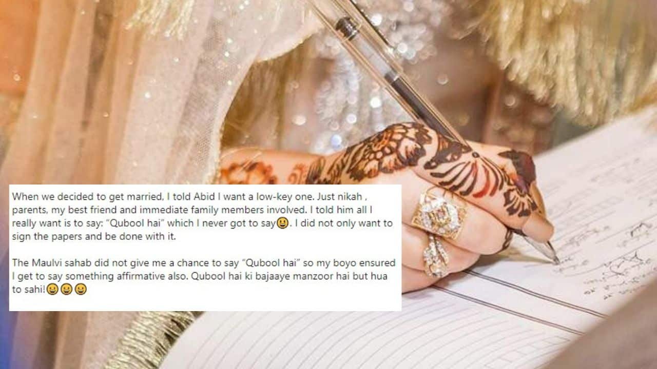 ‘Qabool hai’ is for the woman too Moulvi sahib, not her father