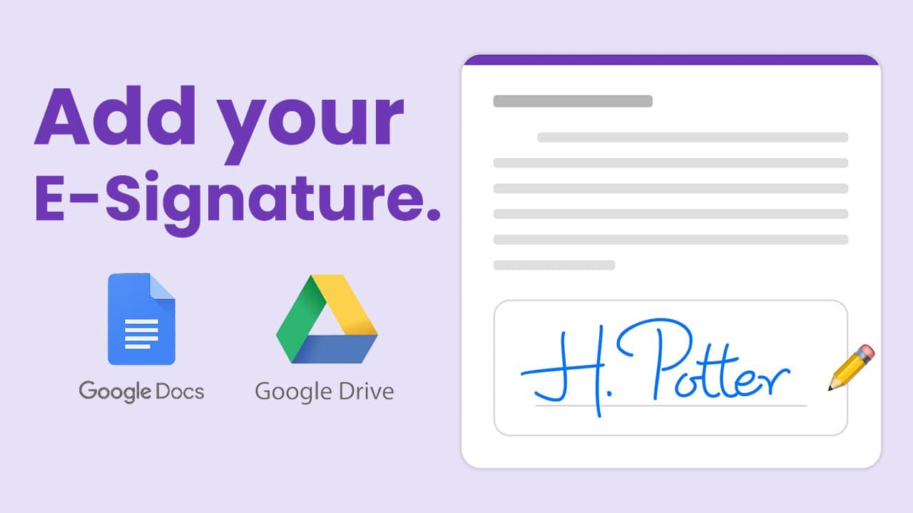Sign with a click: Google unveils digital signature feature in Docs and Drive