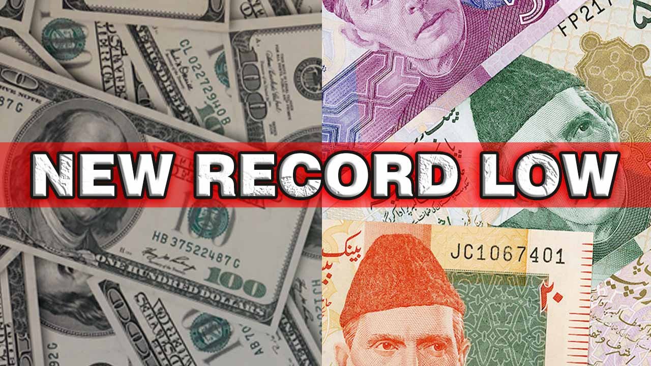 Pakistani rupee’s fall continues, settles at new record low of Rs301 against US dollar