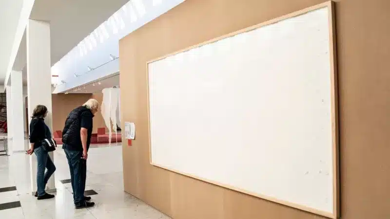 ‘Take the money and run’; Danish artist submits blank canvasses to museum