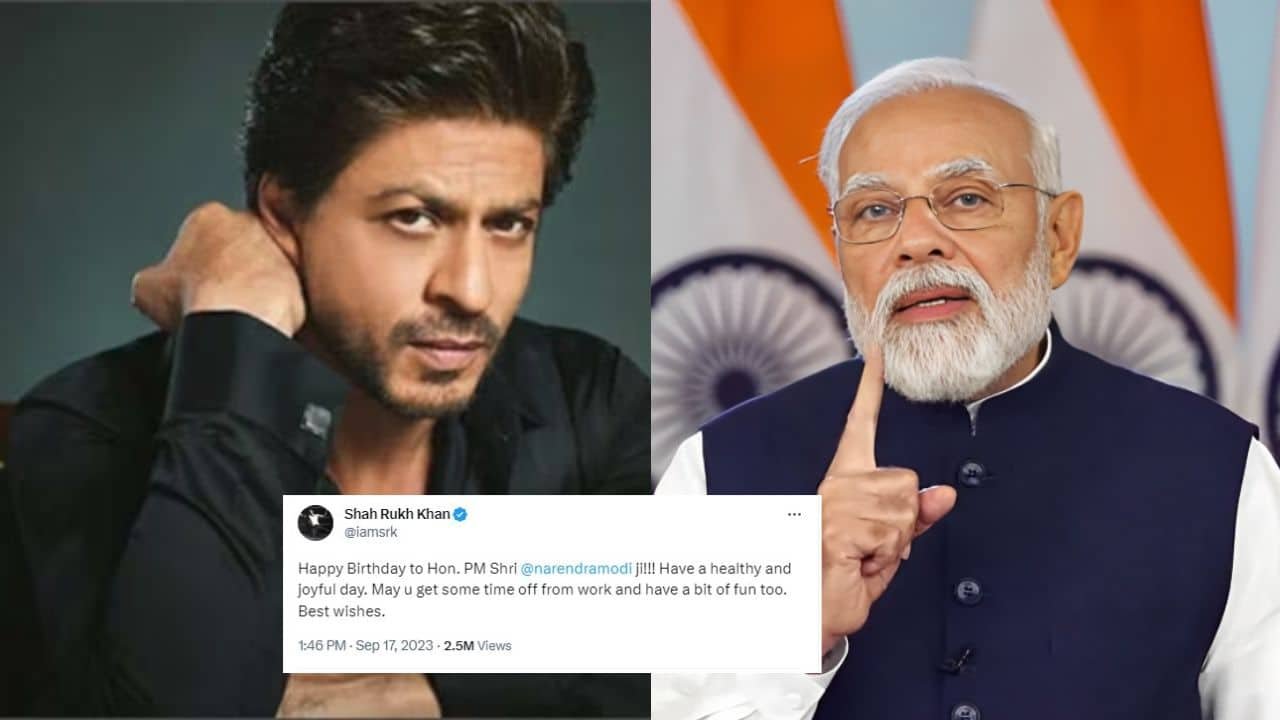 Serious or sarcasm? Shah Rukh Khan’s birthday wish to Indian PM Modi divides social media