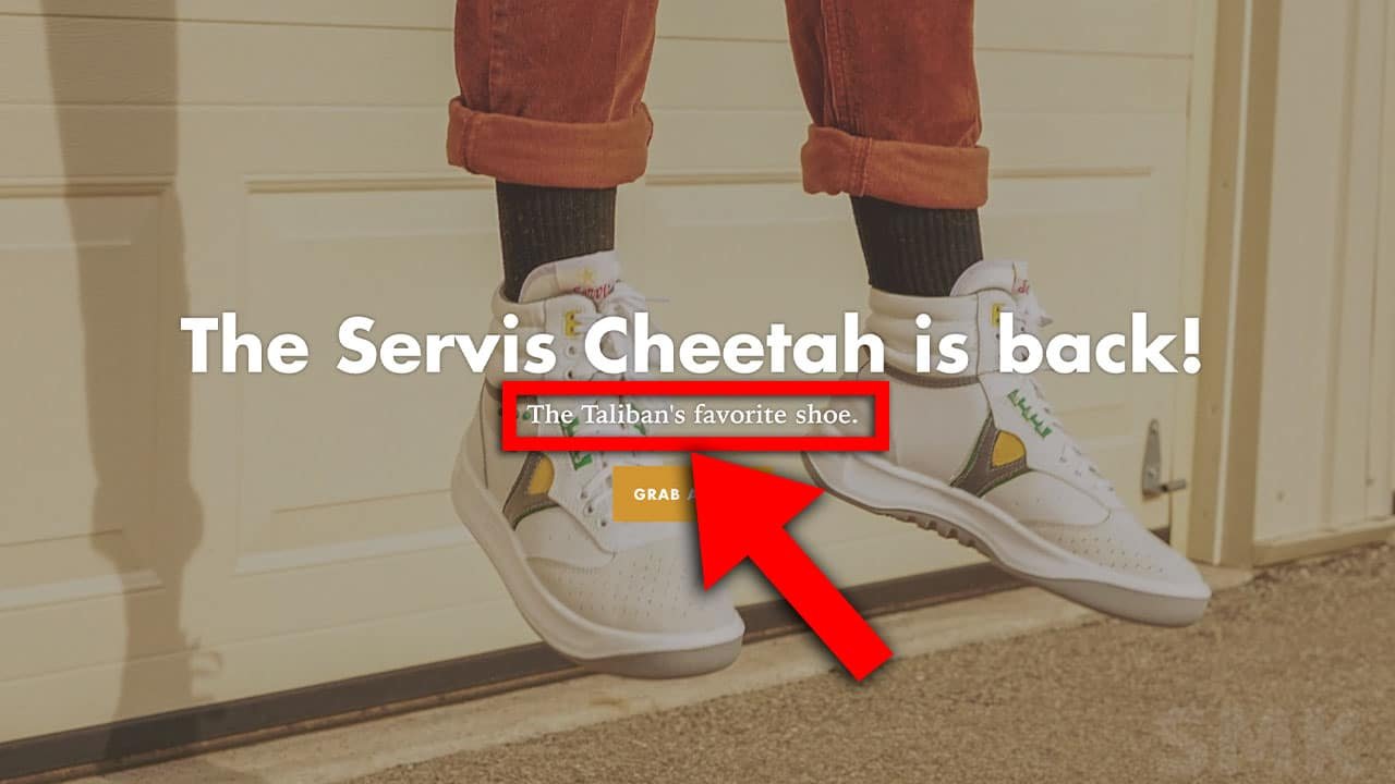 American retailer sells Pakistani Servis Cheetahs as ‘Taliban’s favourite shoe,’ priced over Rs30,000