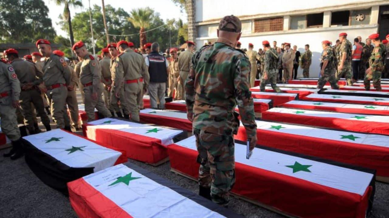 100 killed in drone strike at Syrian military academy passing-out ceremony