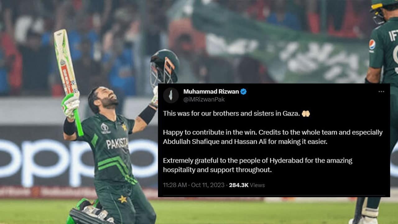 Rizwan dedicates win to people in Gaza