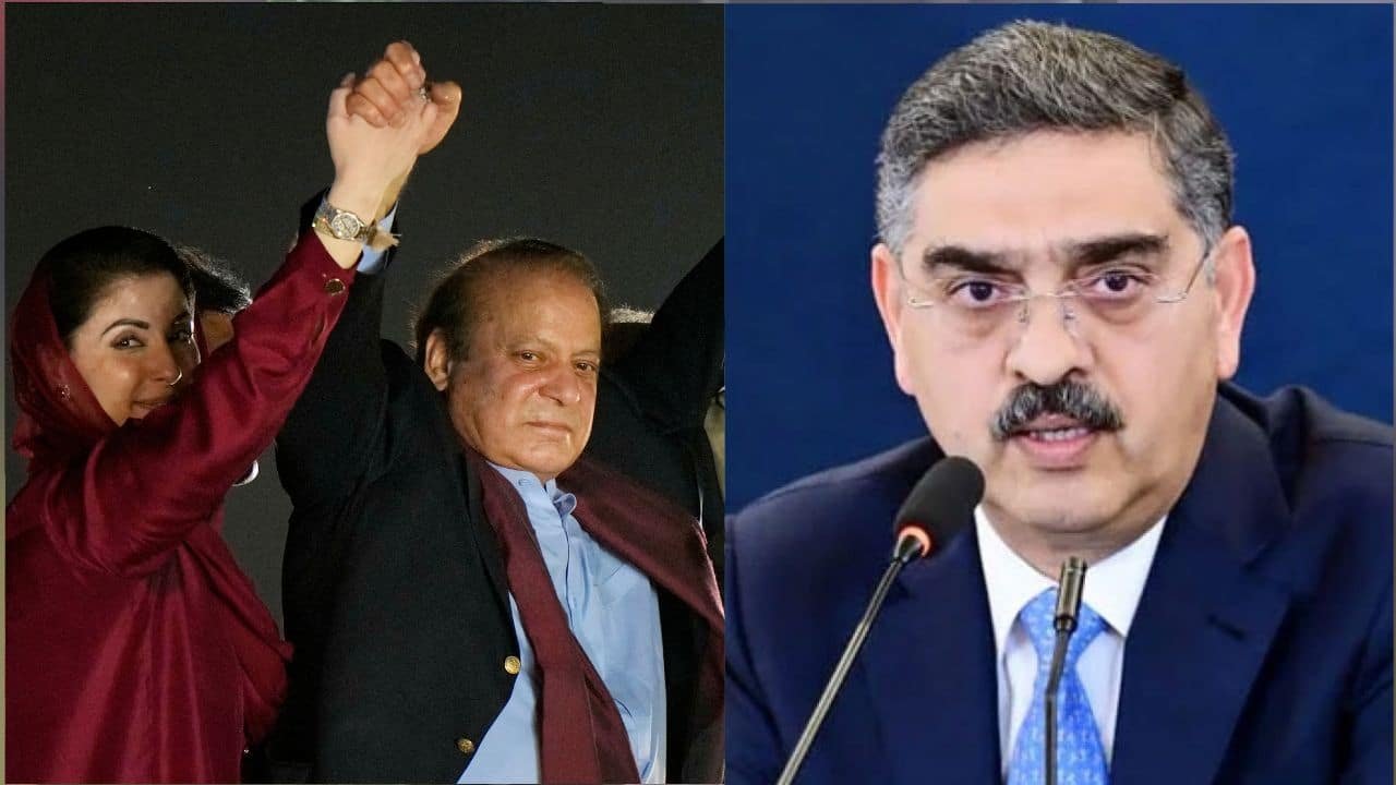 ‘No Comments’ by PM Kakar on ‘extraordinary protocol’ for Nawaz Sharif