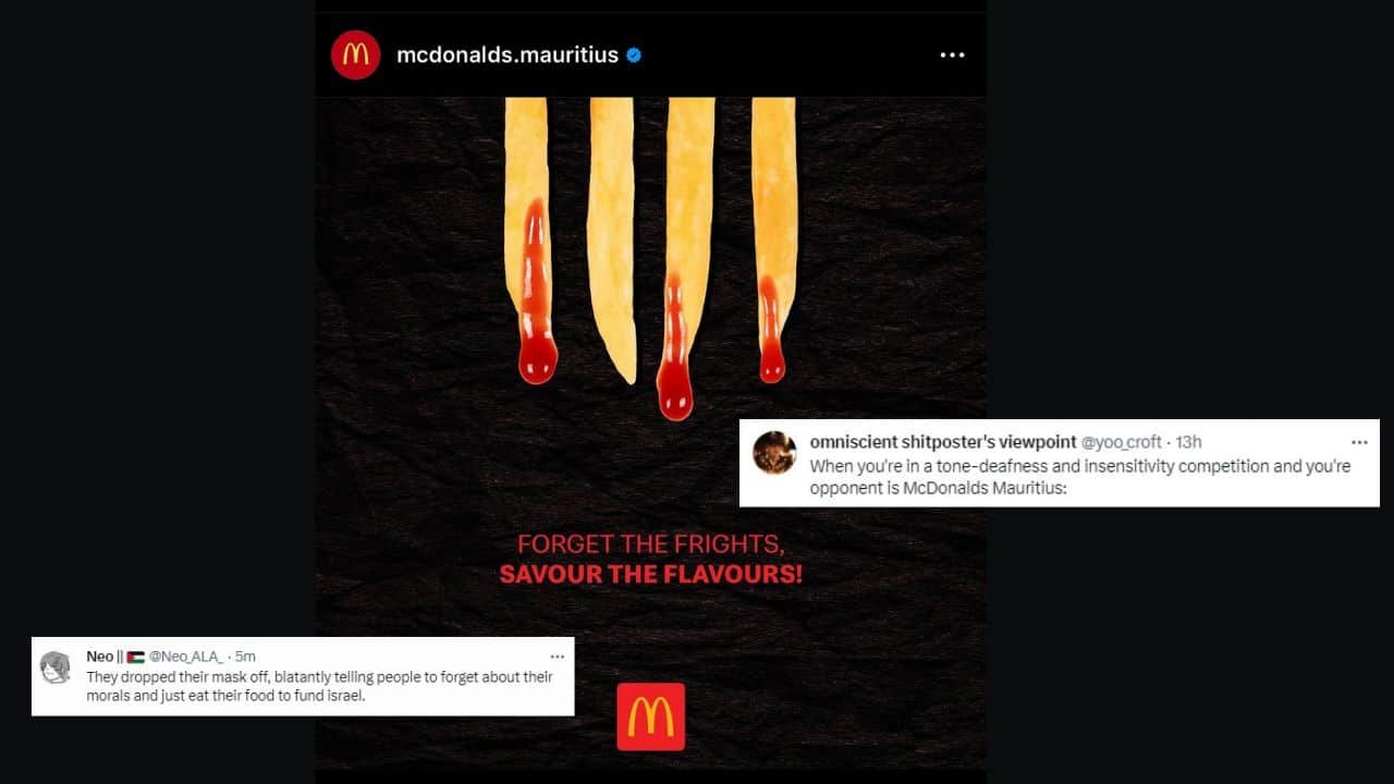 ‘Sickening’: social media criticises McDonald’s Mauritius after insensitive Halloween post