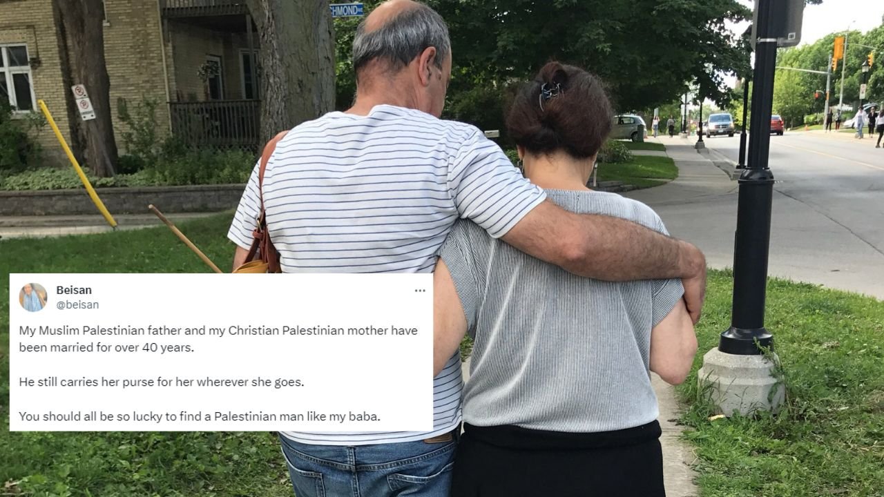 X user wins hearts by sharing story of inter-faith marriage of Palestinian parents