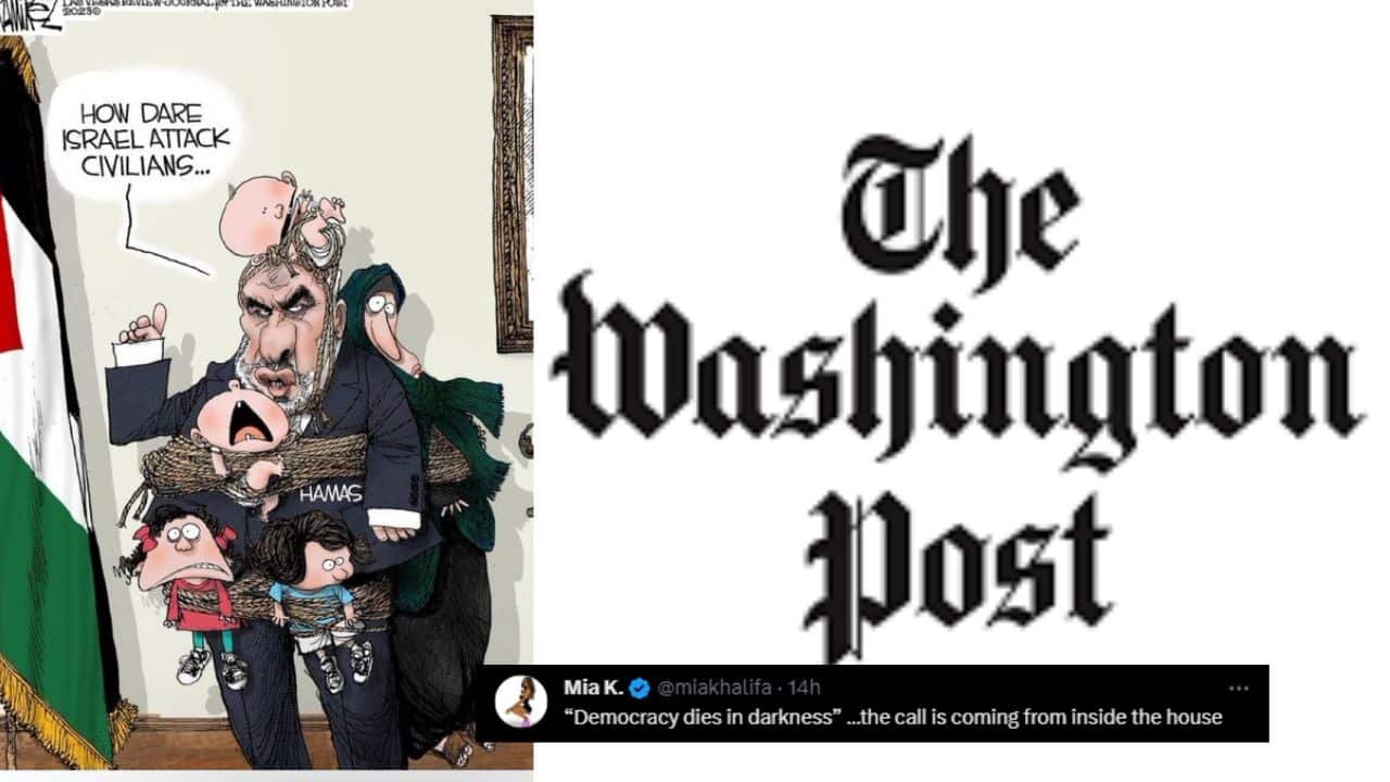 Renowned Washington Post faced extreme backlash for cartoon dehumanising Palestinian children, deleted later
