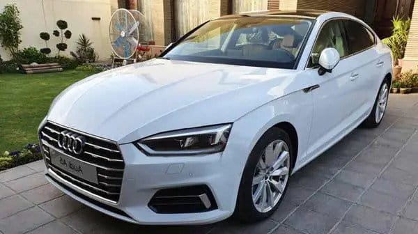 White Audi A5: