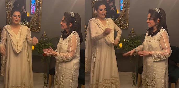 Watch: Bollywood Legend Mumtaz and Pakistani star Resham create magic in dance video