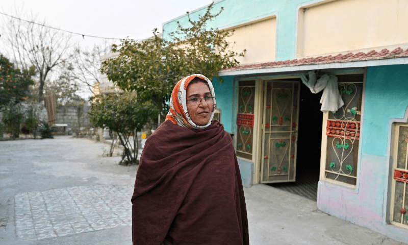 In this photograph taken on Jan 29, 2024, Robina Kausir, a healthcare worker, looks on during an interview with AFP in Dhurnal of Punjab. — AFP