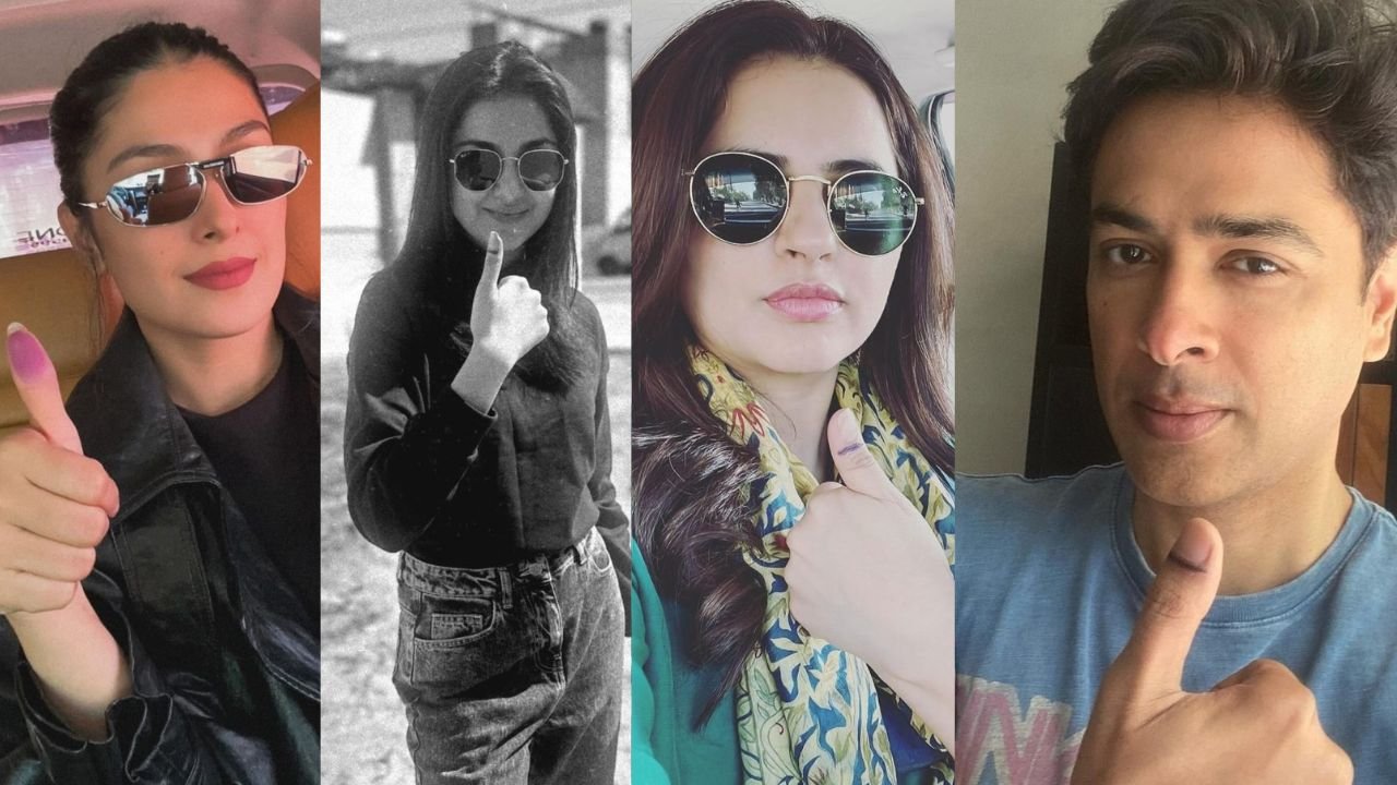 Pakistani celebrities share election day snaps