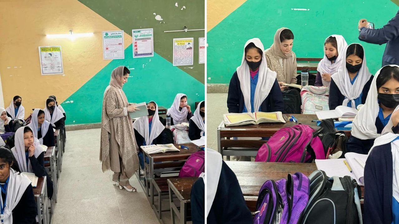 ‘Grammar, Geography’; CM Maryam’s school visit gets mixed reactions