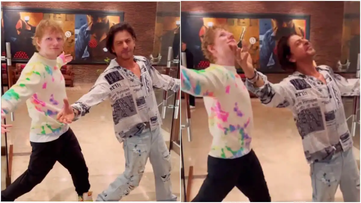 Shah Rukh Khan recreates his iconic pose with Ed Sheeran