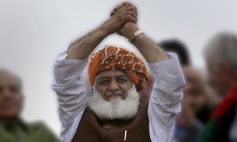 Maulana Fazl backs PTI in NA speech