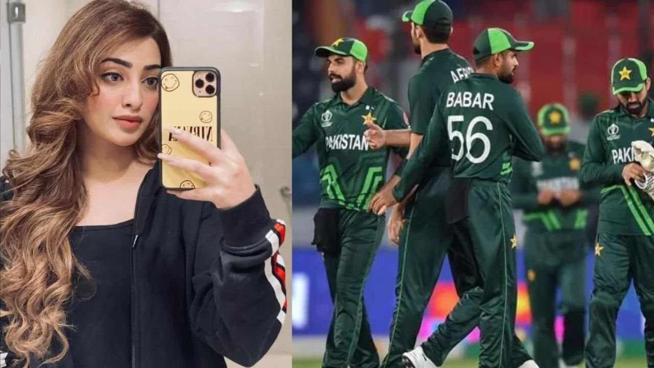 Which cricketer sent a message praising Nawal Saeed’s beauty?