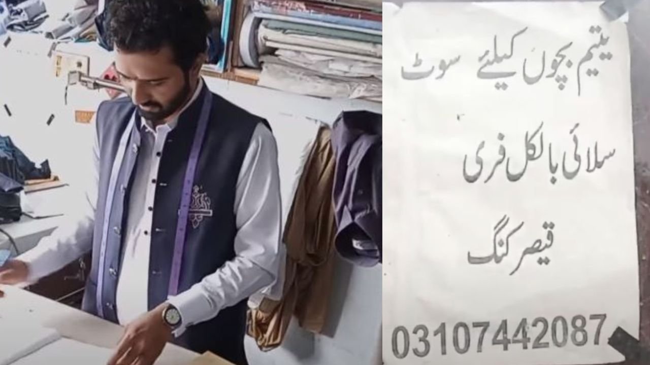 Pakistani tailor’s heartwarming acts of charity inspires netizens